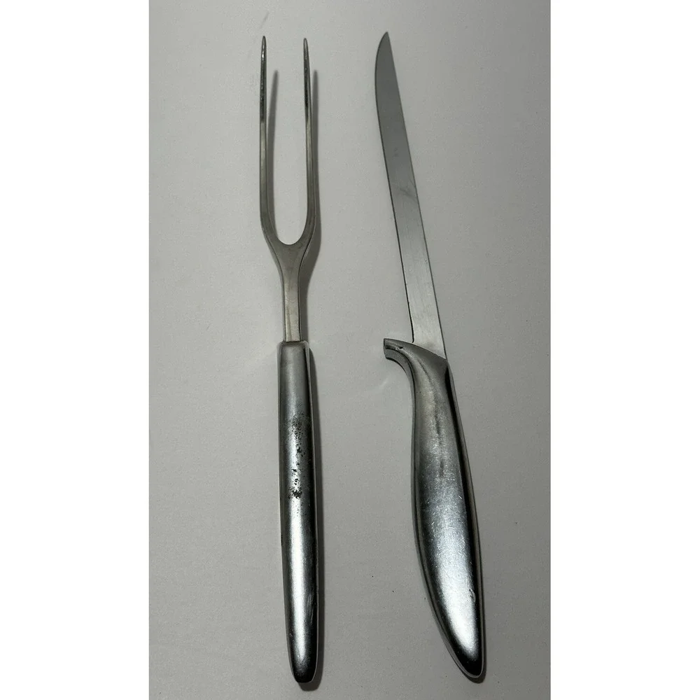 Gerber Meat Fork + Knife  Legendary Blades Siegfried Stainless Serving‎
